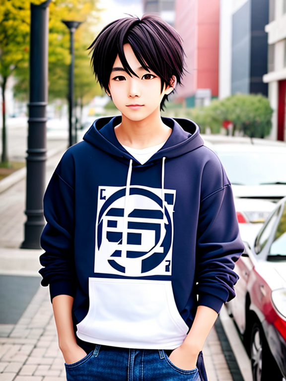 Anime boy in hoodie by depressedanimeboy23 on DeviantArt