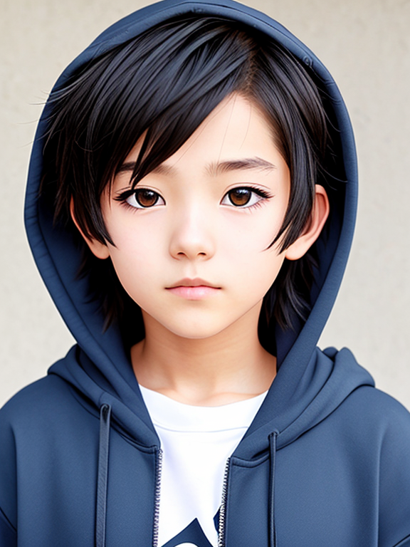 OpenDream - cute anime boy in hoodie anime style profile picture, profile  pic anime boy