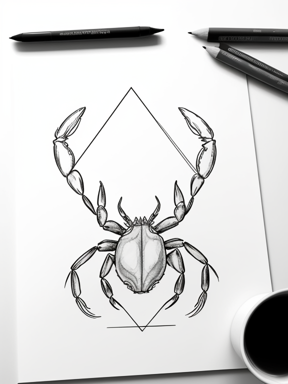 Crab Cancer Tattoo Vector Images (over 500)