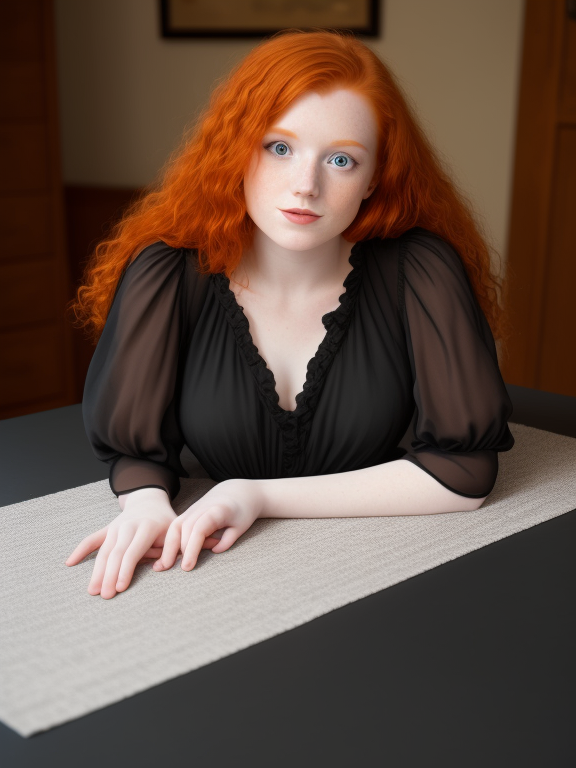 A Ginger Haired Young Woman Wearin Opendream