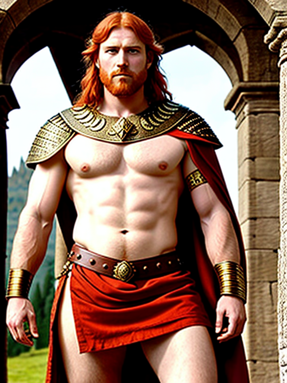 The barbarian redhead medieval Roma... - OpenDream