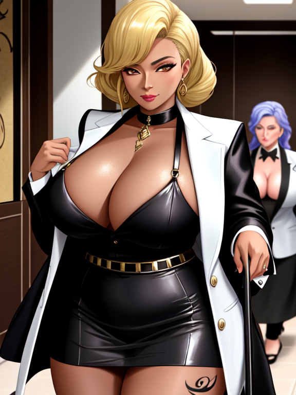 Sixty year old Dummythicc bronze blasian blatina criminal businesswoman mature elder crimelord stern mother-figure mob queenpin cartel boss gangster mafiasa in professional attire with blonde hair and tattoos, JEFA HIDALGA, LA DONNA, BELLADONNA, MADRE DE SANGRE, LA MADRINA, sfw, tattooed, tatted, inked up, sixty year old elder brown buchoná, blackdontcrack, mature aged mamacita mafiasa mobster mami, sexy wrinkled old bitch