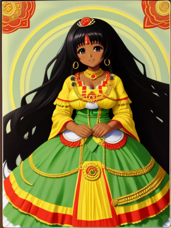 Thick African American negroid blasian blatina biddy in a dress, Ethiopian Empress Menen Asfaw