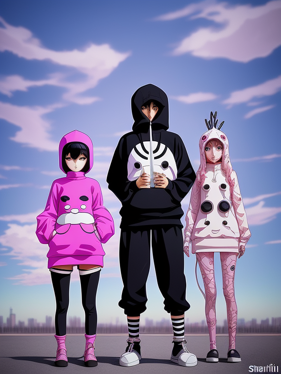 Sad phonk rap space hoodie album cover anime on Craiyon