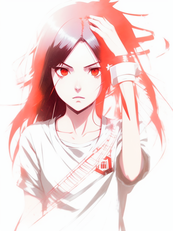prompthunt: girl holding flashbang, detailed manga illustration
