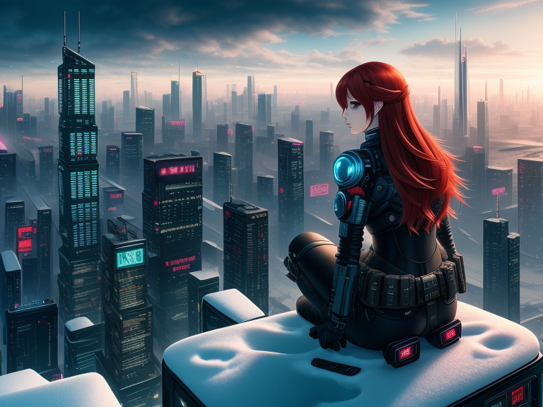 Cyber anime girl wallpaper by Todd17 - Download on ZEDGE™ | b300