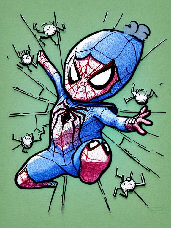 How to Draw Spiderman Cute Easy (Chibi / Kawaii / Cartoon) Step by Step  Drawing Tutorial Kids - YouTube