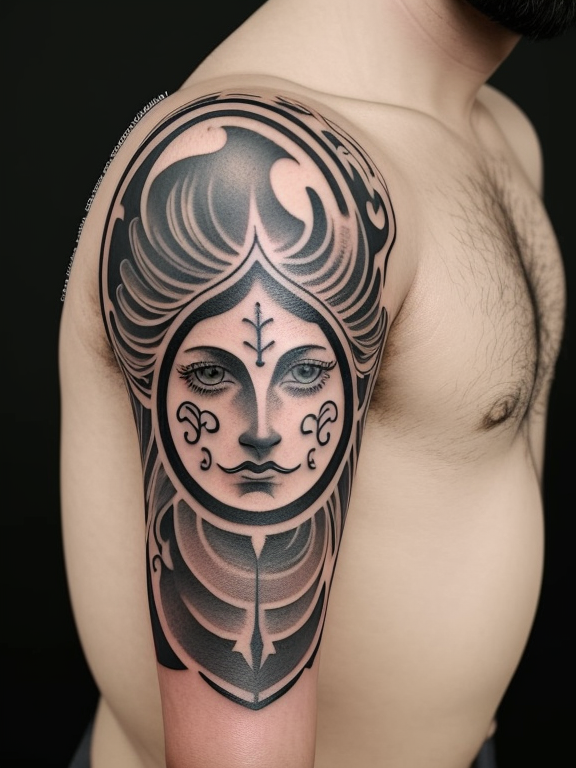 Virgo Zodiac Constellation Tattoo Design – Tattoos Wizard Designs