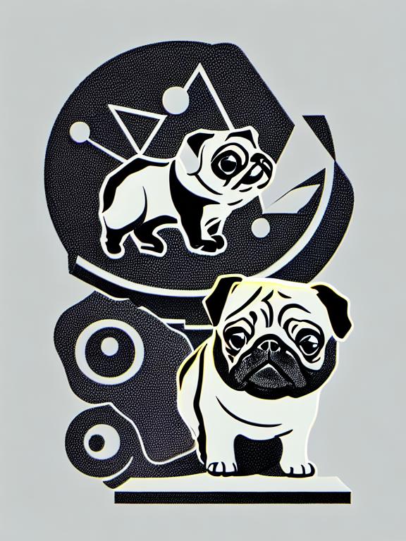 Color Swatch Pug - Color swatch pug