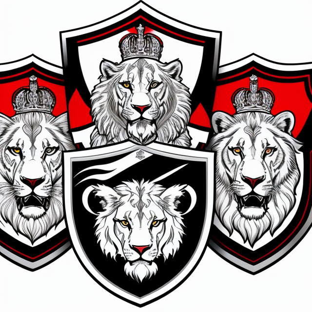 England Three Lions Roar (Red)