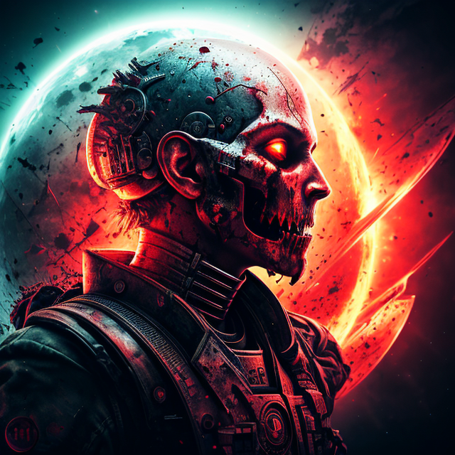 war, feeding, blood, gore, thrilling, scary, highly detailed, masterpiece, hdr, 8k wallpaper, hologram floating in space, a vibrant digital illustration, dribble, quantum wave tracing, black background, Behance hd, blood cover theme, Monster