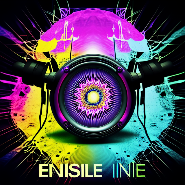 Create a captivating cover image for a Drum & Bass track titled 'Inside Me'. The image should reflect the introspective and intense nature of the title. Incorporate elements that are popular in Drum & Bass artwork, such as abstract designs, bold colors, and dynamic, energetic visuals. The design should be modern and eye-catching, drawing in potential listeners and making them eager to hear the track. Use a combination of dark and vibrant colors to create a sense of depth and emotion.