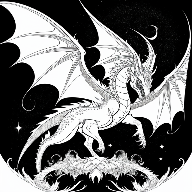 Detailed drawing of a full body western dragon. beautiful. strong.  graceful. neutral background on Craiyon