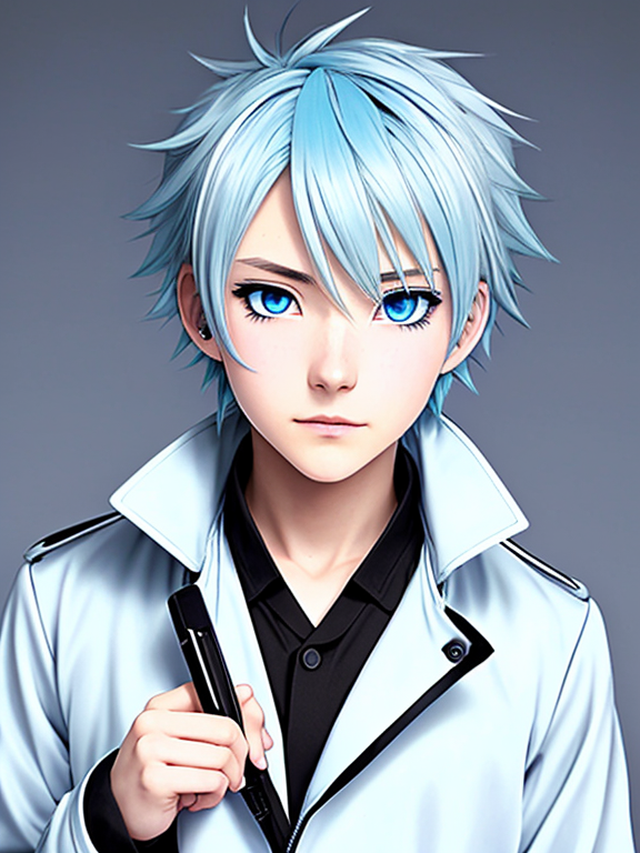 Quick tutorial for shading light blue/silver-blue anime hair (using Ayato's  hair as a reference 😉) Hope it helps! — Art tools: iPad Pro…