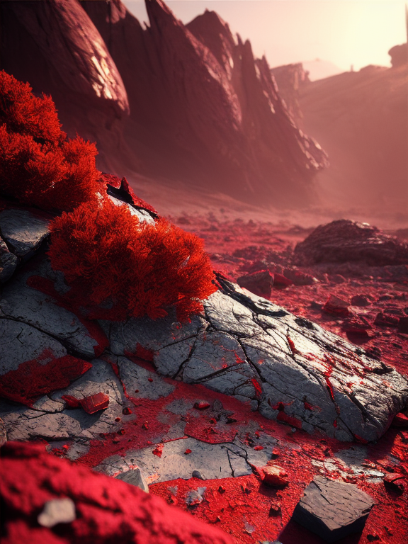 A dream of a shattered red planet, exploded, with life, and colors. Full, 4k, epic, Illustration, finished, elden ring, dark arts, the witcher, realistic photo, breath taking, sharp lense, professional photographie, 70mm lense, detail love, good quality, unreal engine 5, wallpaper, colerful, highly detailed, 8k, soft light, photo realistic