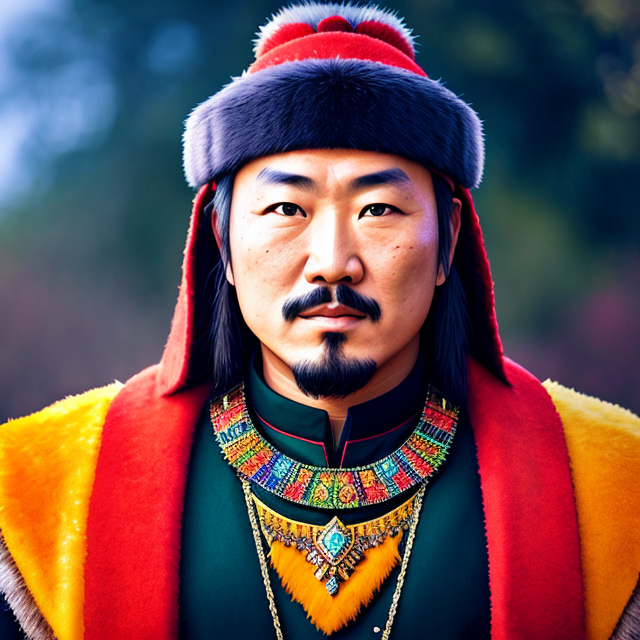 Genghis Khan, portrait, sharp focus... - OpenDream