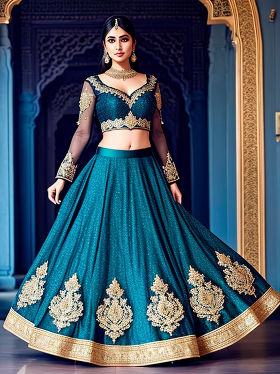 Is it possible to make lehengas really poofy/ballgown-like? : r