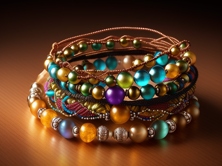 Simple Beaded Bracelet – Sami Jewels