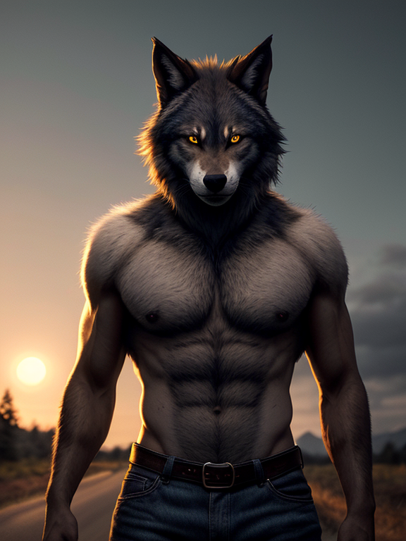 Portrait Of Werewolf As Man, Weared - Opendream