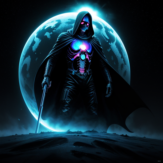 Blue Screen Robot, Grim Reaper Stock Illustration - Illustration