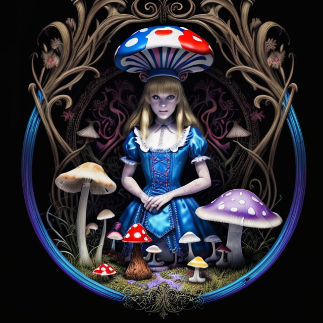 Alice And The Magic Mushroom – The One With The Diamond Art