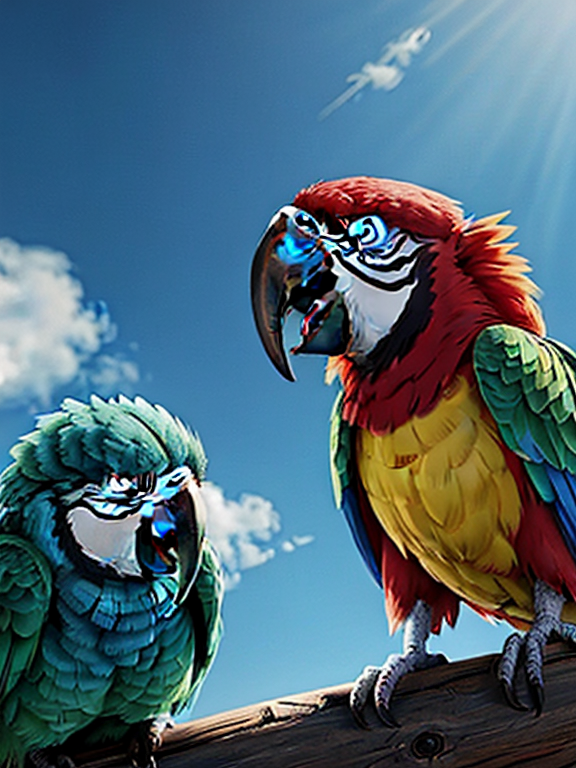 All Parrots team angry attacking th... - OpenDream