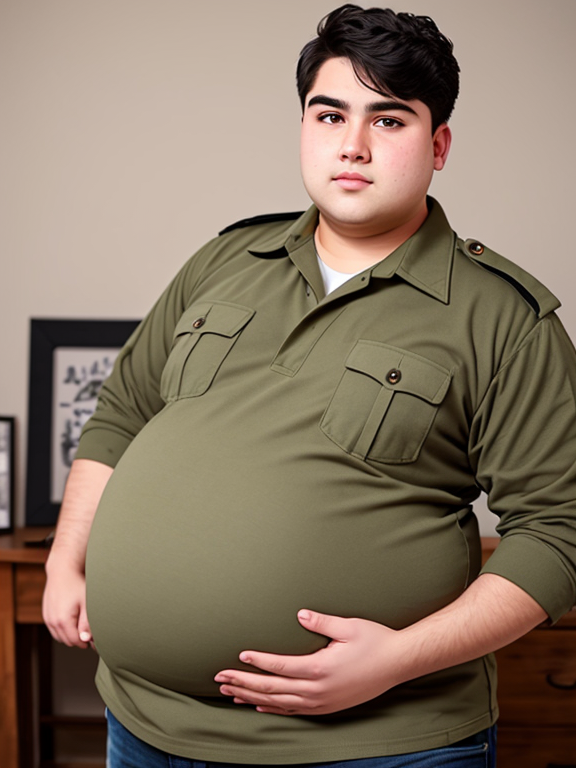 Massive pregnant belly, tight cloth - OpenDream