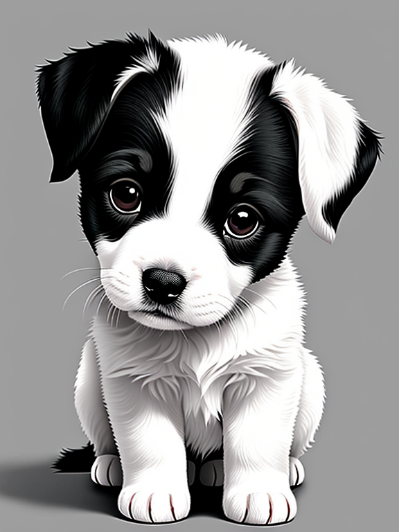 Little cute puppy sketch Royalty Free Vector Image