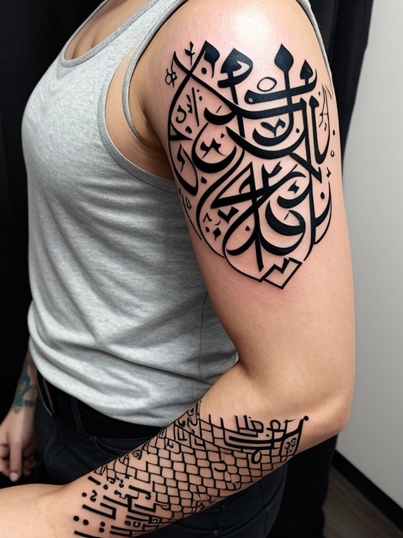 Tattoo design arabic calligraphy for you by Abdelghniennya | Fiverr