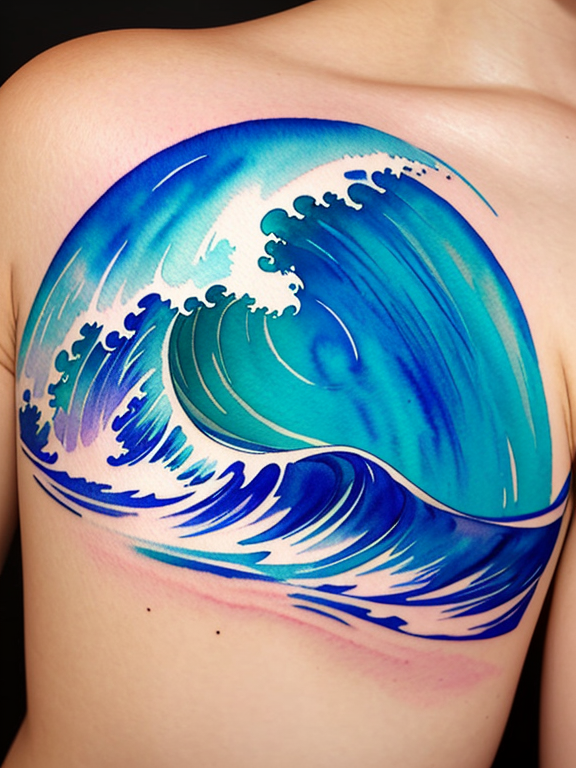 tattoos-org | Ocean tattoos, Waves tattoo, Wave tattoo design