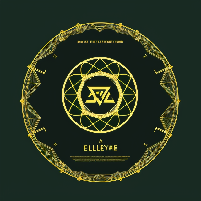 edm style announcement flyer, black and white, Line art logo, Bohemian style, Simple, Minimalistic, Symbol, Template, Monogram, Thin lines, Sacred geometry, Centered and symmetrical, Flat illustration, Hipster, Sleek, Astrology, Trendy, Earth tones, Flat color, Vector illustration, 2D, Green and gold color scheme