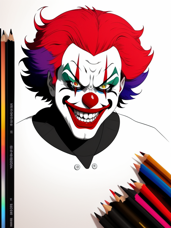 clown in pencil, me, 2021 : r/drawing