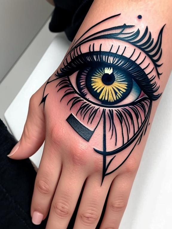 Owl Eyes Tattoo On Finger - Tattoos Designs