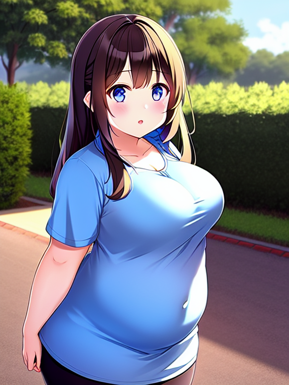Cute anime girl wearing casual outfit on Craiyon