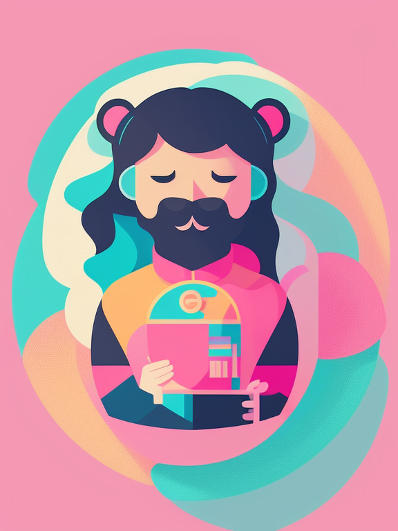 Vector illustration, Flat illustration, Illustration, Boho abstract graphic art, Trending on Artstation, Popular on Dribbble, Cozy wallpaper, Pastel colors, ((Subject)), Badge, Badge logo, Centered, digital inllustration, Soft color palette, simple, Vector illustration, Flat illustration, illustration, Trending on Artstation, Popular on Dribbble