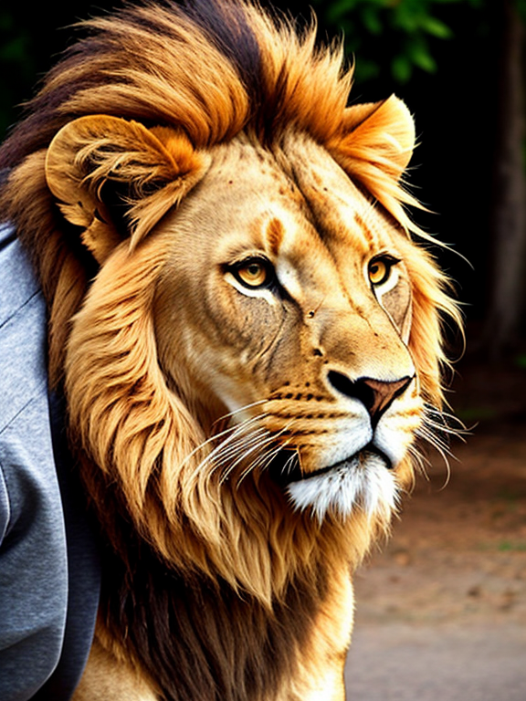 Lion tattoo design on Craiyon