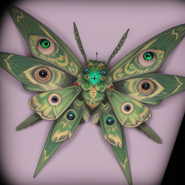Holographic Death's Head Moth 3