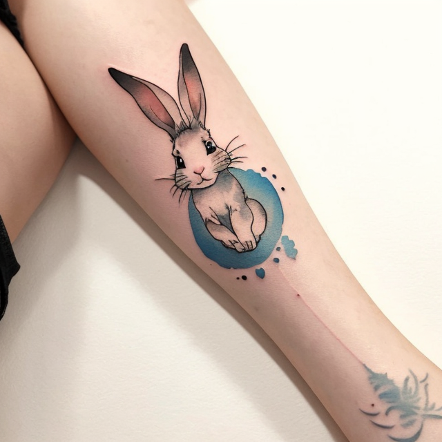 traditional bunny tattoo | Rabbit tattoos, Bunny tattoos, Traditional tattoo  rabbit