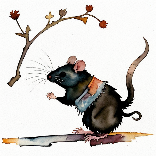 by Anton Semenov, Rat king tattoo, - OpenDream