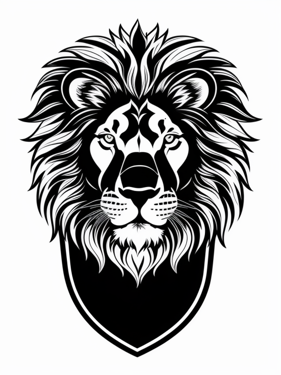Lion silhouette image Royalty Free Stock SVG Vector