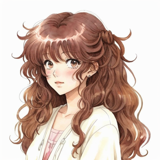 Flowy Natural Wavy Anime Messy Hair Cotton Candy