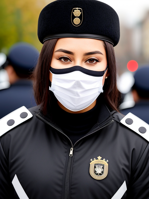 German masked Officer