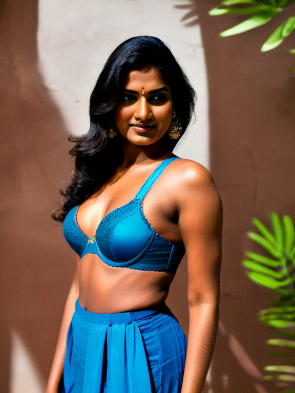 Indian woman wearing bra - OpenDream