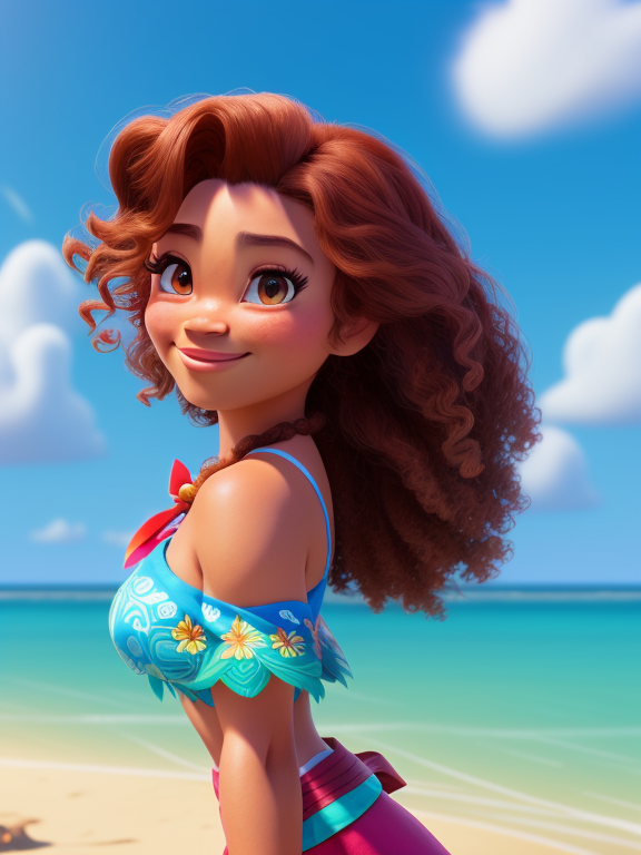 Beautifu! Princess,Pixar/Disney style