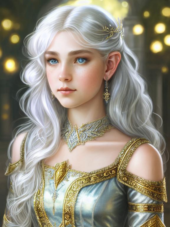 The Image Is Of A Girl With Golden Eyes Background, Beautiful