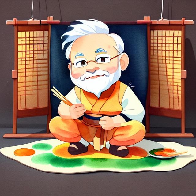 Narendra Modi the prime minister of india cartoon poster 