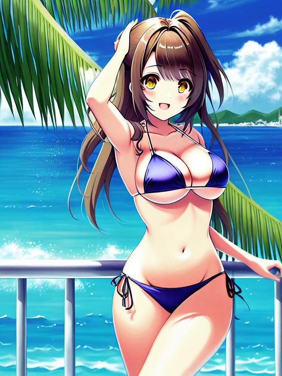 anime bikini fox girl en la: ilustración de stock 2214870641 | Shutterstock-demhanvico.com.vn