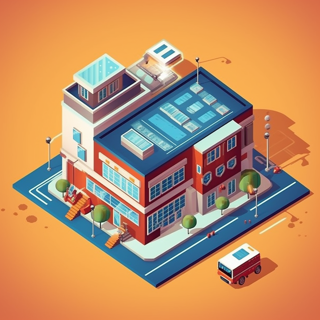 Isometric Building Models