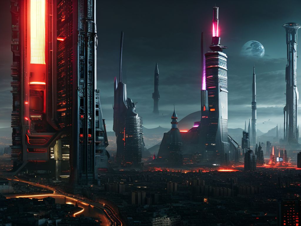 Dark Cyberpunk Cityscapes