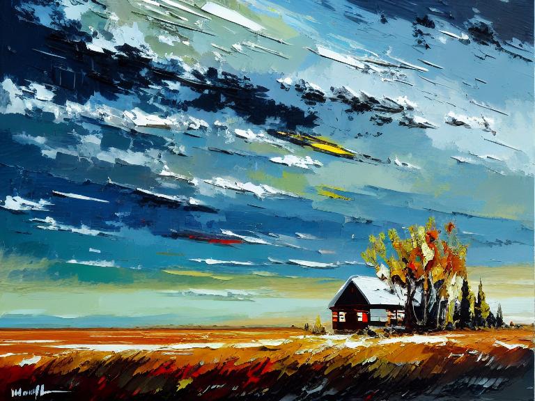 Brushstroke Painting Style